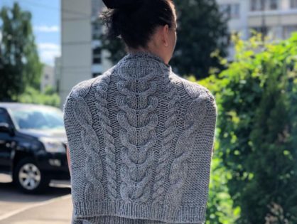 Кто ещё не вяжет себе что-то новенькое и с косами?)))